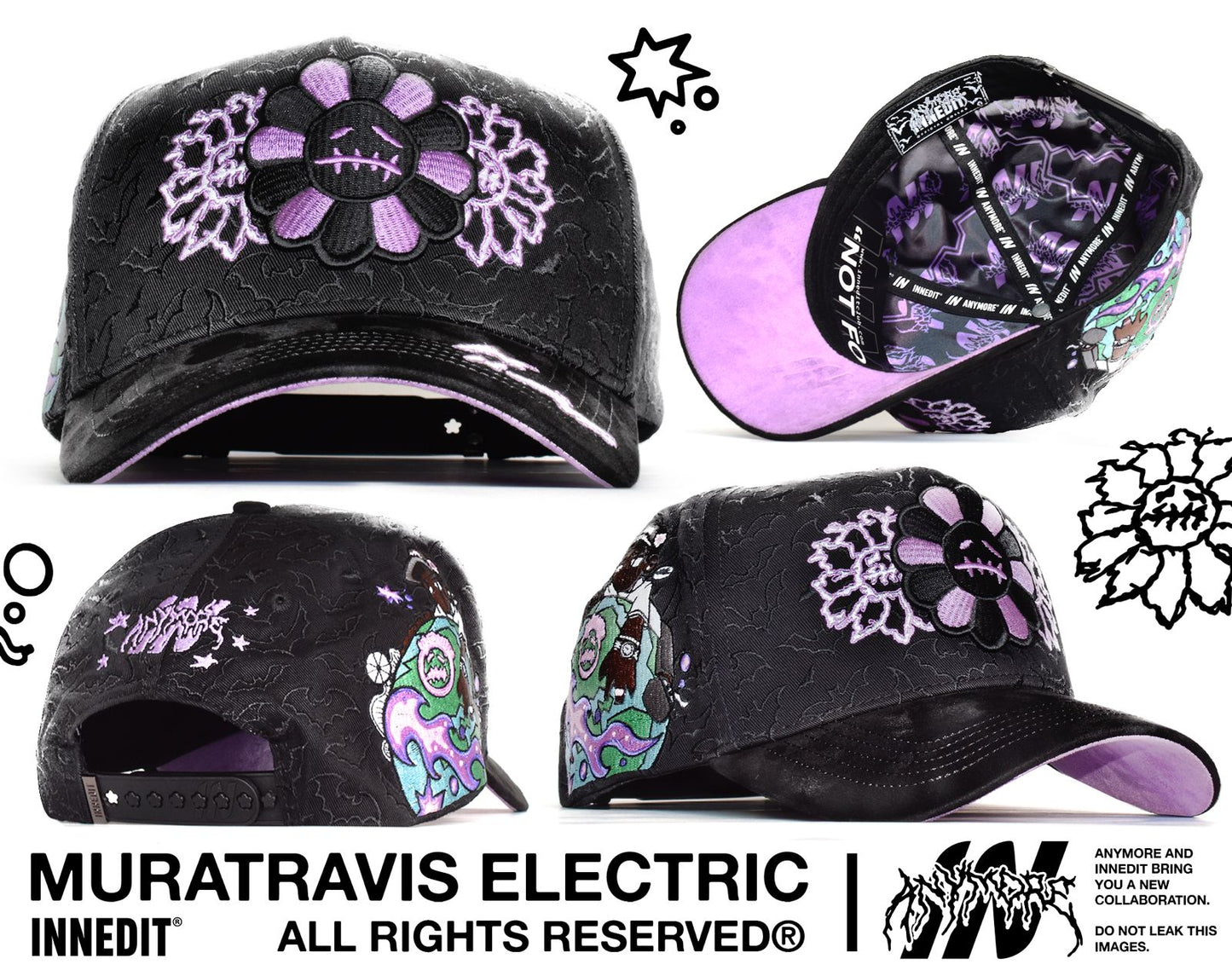 pack de 3 gorras Innedit X Anymore PREVENTA