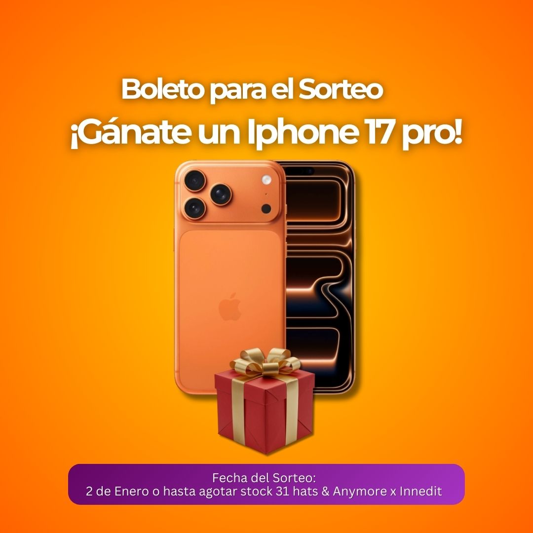 BOLETO DE SORTEO IPHONE 17 PRO / 1 POR CLIENTE